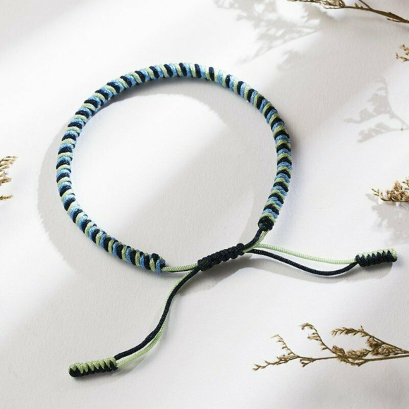Accessories Mens Rope Navy Blue Green Bracelet Handmade Poshmark